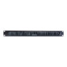 1U Cable Pass-thru W/ Brush Strip Black | APLIUM