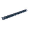 1U Cable Pass-thru W/ Brush Strip Black | APLIUM