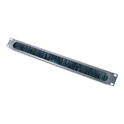 1U Cable Pass-thru W/ Brush Strip Black | APLIUM