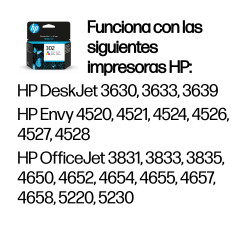 HP 302 Cartucho De Tinta HP302 Tricolor (F6U65AE) | APLIUM