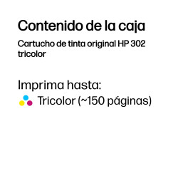 HP 302 Cartucho De Tinta HP302 Tricolor (F6U65AE) | APLIUM
