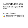 HP 302 Cartucho De Tinta HP302 Tricolor (F6U65AE) | APLIUM