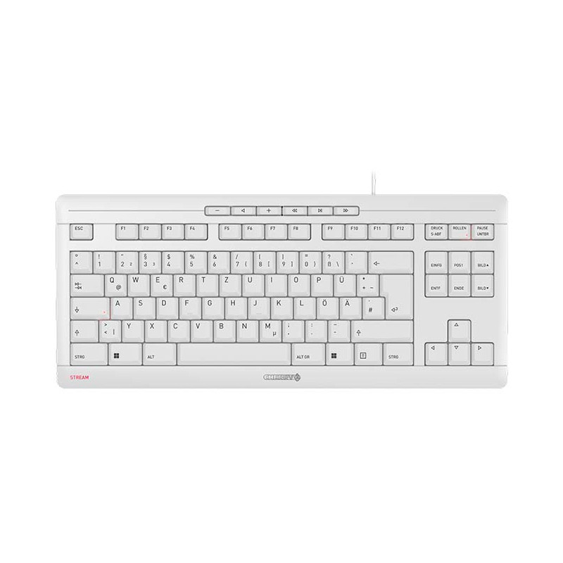 Cherry Stream Keyboard Tklcorded Compact White | APLIUM