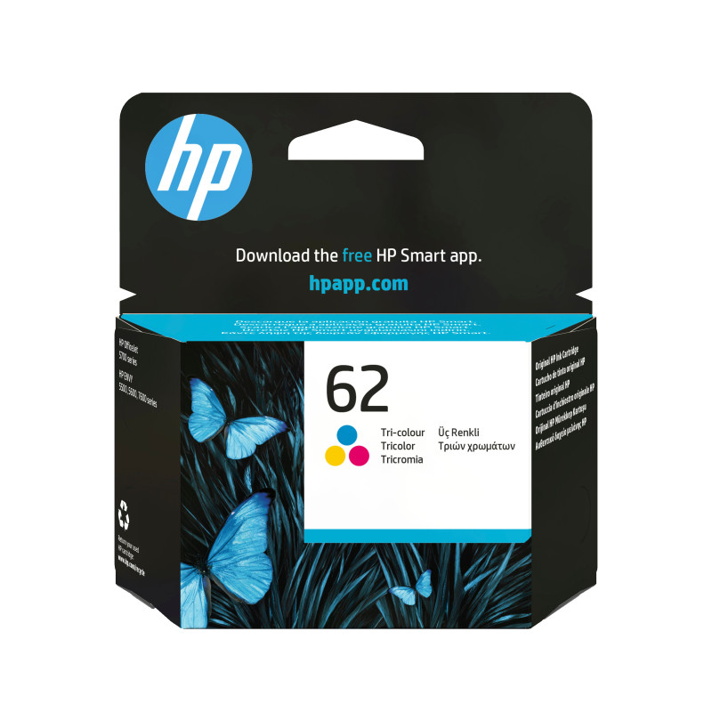 HP Ink/62 Tri-color Cartridge
