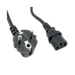 Power Cable Iec To Eu 3 P In Black 1.8M CM7100 IM7200 OM22 | APLIUM