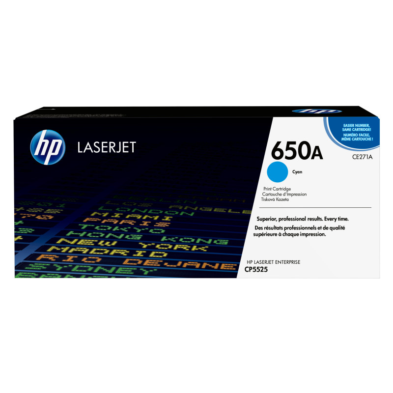 HP CE271A - Toner Cartridge 650A Cyan For Color LaserJet | APLIUM