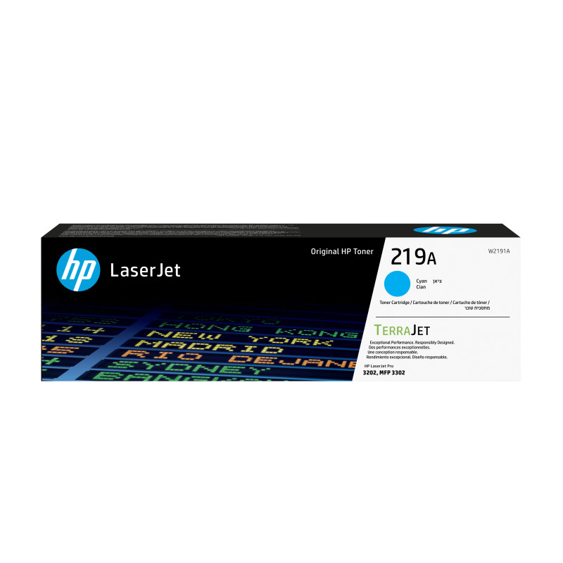 W2191A - HP 219A Cyan Original LaserJet Toner Cartridge | APLIUM