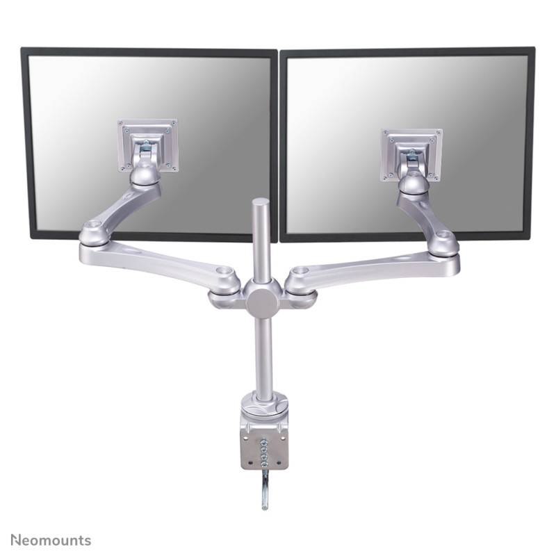 Desk Mount Dual 10-30IN Silver MAX15KG.VESA75X75TO100X100MM | APLIUM