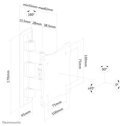 Wall Mount 10-27IN TILT/SWIVEL ENCRYP3.0 Fips Level 3 Manage | APLIUM