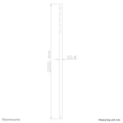 200CM Ext Pole FPMA-C200/400 And PLASMA-C100/M1200 (X2) | APLIUM