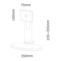 Neomounts Flatscreen Desk Mount STAND/FOOT | APLIUM