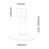 Neomounts Flatscreen Desk Mount STAND/FOOT | APLIUM