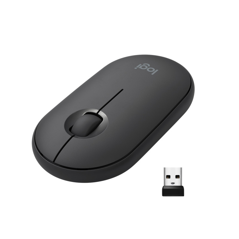 Pebble M350 Wireless Mouse Graphite 2.4GHZ/BT Emea | APLIUM