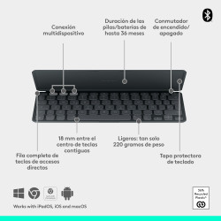 Logitech 920-013010 - Keys-to-go 2 Graphite - Esp | APLIUM