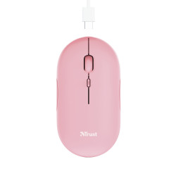 Trust 24125 - Raton Inalambrico Recargable Ultrafino Rosa | APLIUM