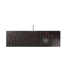 Cherry Kc 6000 Slim Ch Corded Keyboard USB Black | APLIUM