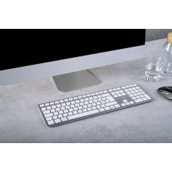 Kw 9100 Slim For Mac Keyboard Wireless Silver Uk-english | APLIUM