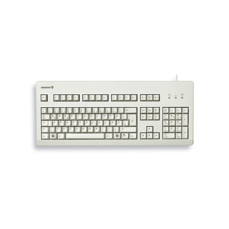 Keyboard G80-3000 USB PS/2 Light Grey Spanish Layout | APLIUM