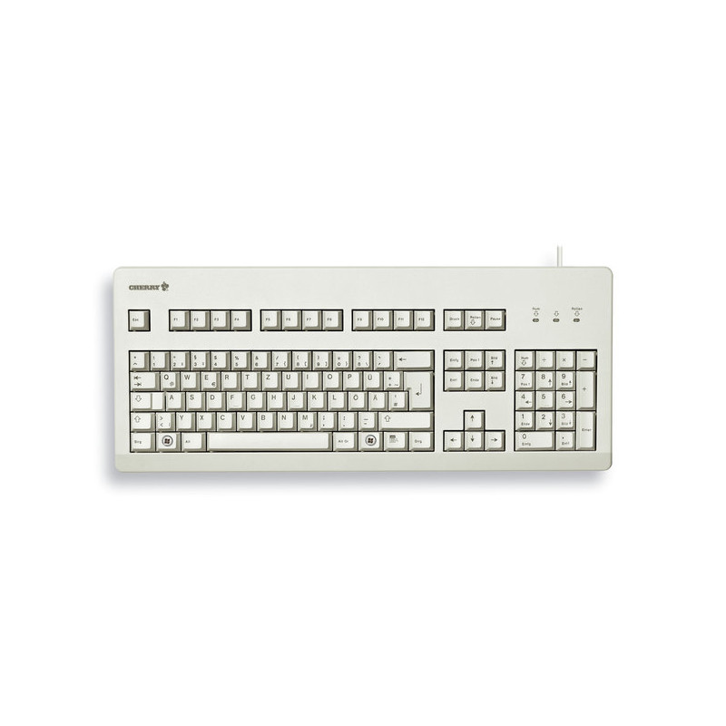 Keyboard G80-3000 USB PS/2 Light Grey French Layout | APLIUM