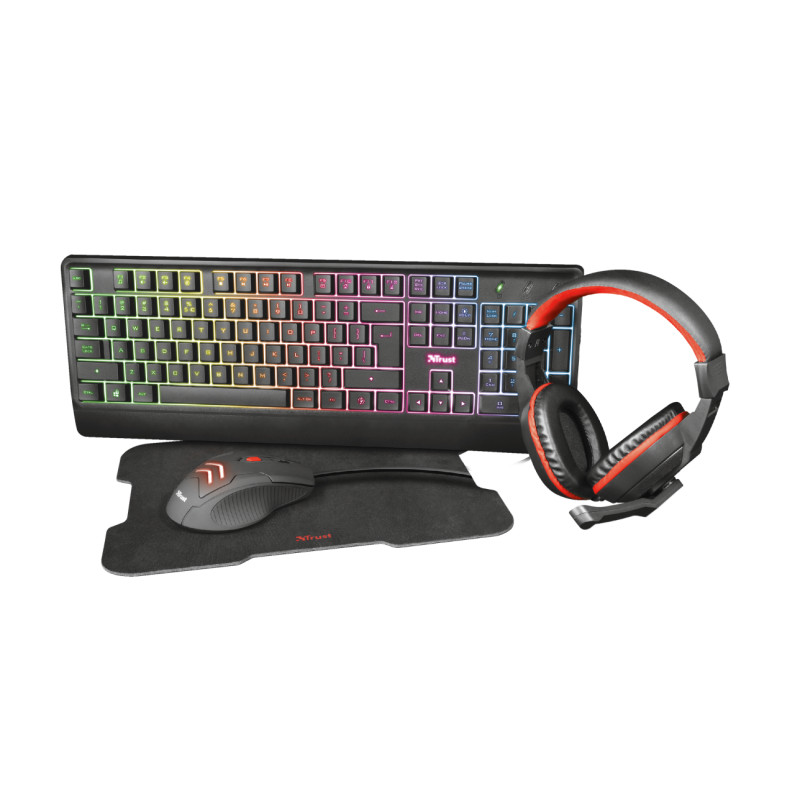Pack Game 4 En 1-TECLADO Ilumin Raton. Alfombrilla. Auricula | APLIUM