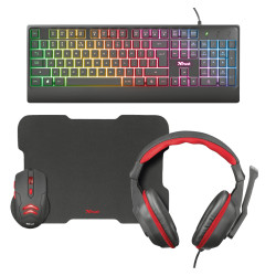 Pack Game 4 En 1-TECLADO Ilumin Raton. Alfombrilla. Auricula | APLIUM