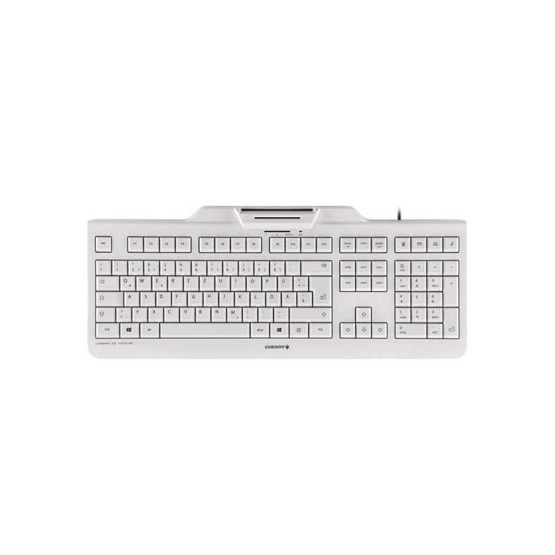 Cherry Kc 1000 Sc White-grey Keyboard USB Uk | APLIUM