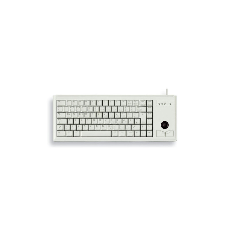 Keyboard 2XPS/2 Us Mx-gold Slimline Light Grey W/ Trackball | APLIUM
