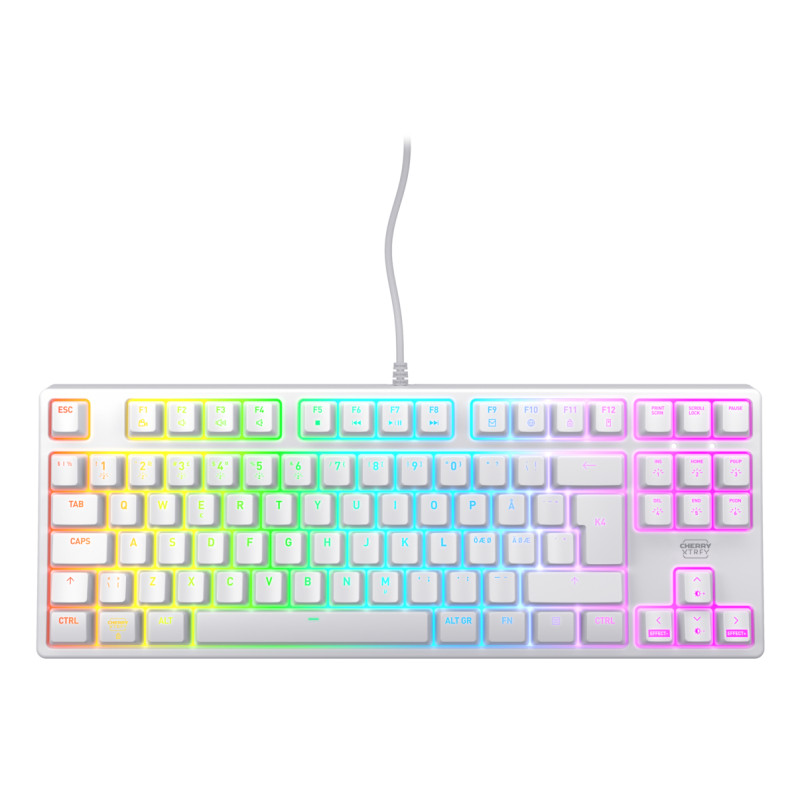 Cherry Xtrfy K4V2 Tkl Kb White Kb Corded Mechanical Mx Red | APLIUM