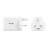 65W Gan Usb-c 3-PORT Charger Uk White | APLIUM