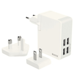 Charger Travellerusb Wall W/4PLUGS 24W | APLIUM