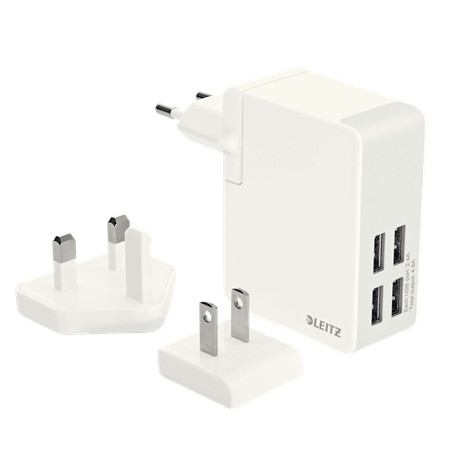 Charger Travellerusb Wall W/4PLUGS 24W | APLIUM