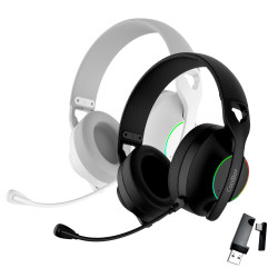 Coolbox Headband Headphones Mic WB01 RF+BT White | APLIUM