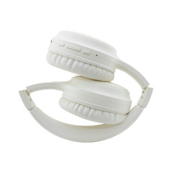 Auriculares Bt Coolbox AIR40 Anc Beige Diadema | APLIUM