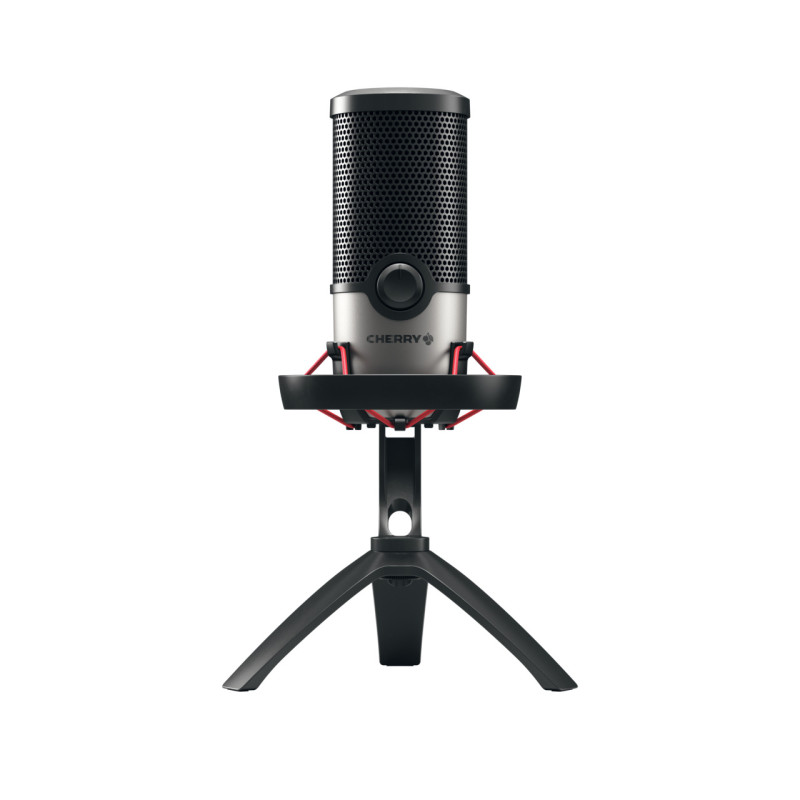 Cherry Um 6.0 Advanced USB Mic For STREAMING/OFFICE SILVER/B | APLIUM