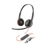 Poly Blackwire 3220 Stereo Usb-c Headset +USB-C/A Adapter | APLIUM