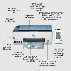 HP Smart Tank 5106 Mfp Color 12PPM/5PPM 1200 X 1200 Ppp | APLIUM
