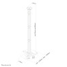 Projector Ceiling MOUNT.H:8-98C Silver. Max 15KG | APLIUM