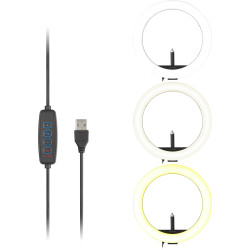 Anillo Luminoso Bicolor L1000 Soporte WEBCAM/VIDEOCONFERENCI | APLIUM