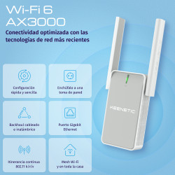 Keenetic Buddy 6 (KN-3411) AX3000 Wi-fi Extender Mesh 1 Por | APLIUM
