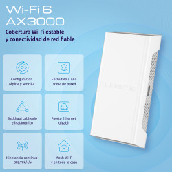 AX3000 Extensor Sin Antenas Bud Wi-fi Mesh 1 Puerto 1GBPS | APLIUM