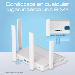Keenetic Explorer 4G (KN-4910) MODEM/ROUTER 4G 4 Porte 100MB | APLIUM