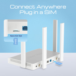 Keenetic Hero 4G+ (KN-2311) MODEM/ROUTER 4G 4 Porte 1GBPS Wi | APLIUM