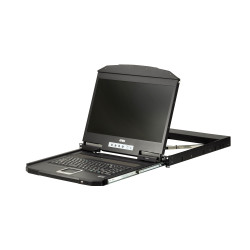 1U Short Depth USB HDMI Single Rail | APLIUM