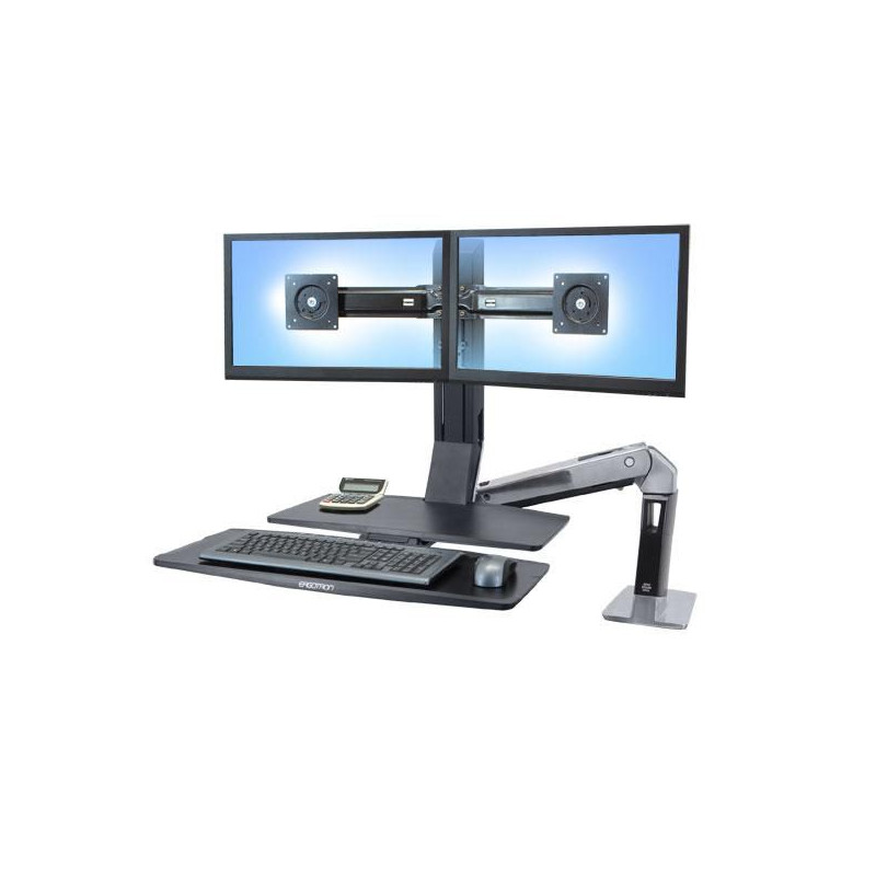 Workfit-a Ii Dual 5 In Polished Aluminum | APLIUM