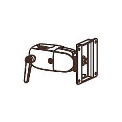 Pole Clamp Single Pivot W/ P/L Black | APLIUM