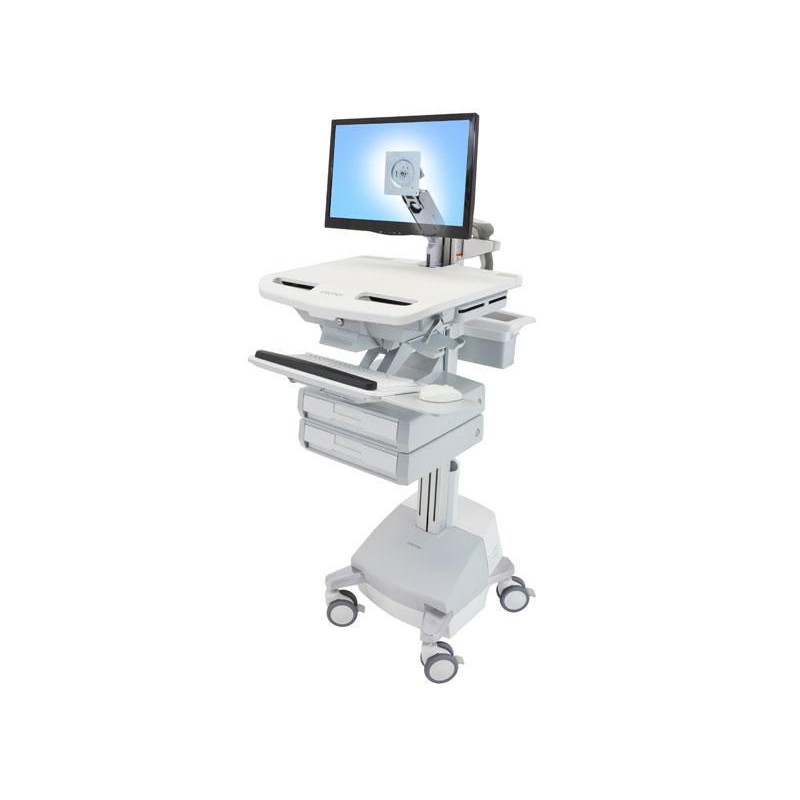 Styleview Cart With Lcd Arm Sla Powered 2 Drawers Eu | APLIUM