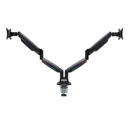 Smartfit One-touch Arm For Dual Monitors - Black | APLIUM