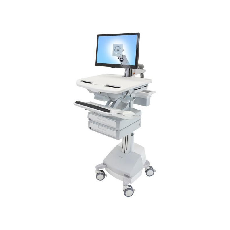 Styleview Cart With Lcd Arm Sla Powered 2 Drawers Ch | APLIUM