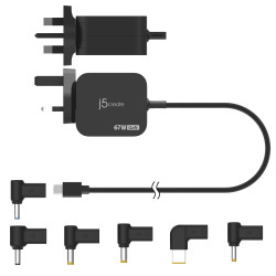 67W Gan Pd Usb-c Mini Charger Uk Plug 6 Types Of DC Connecto | APLIUM