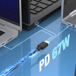 67W Gan Pd Usb-c Mini Charger Uk Plug 6 Types Of DC Connecto | APLIUM